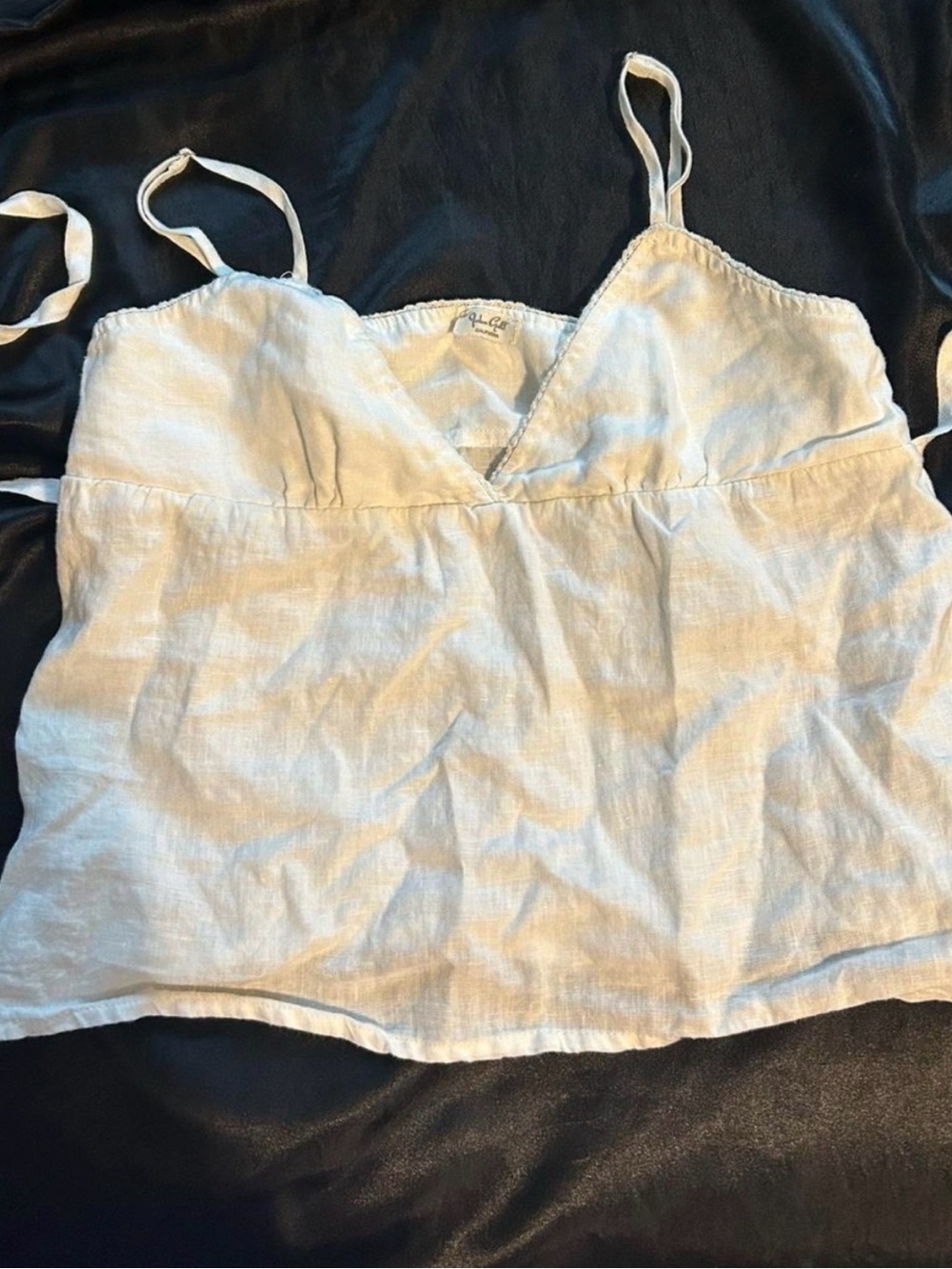 Light Cream Linen Camisole